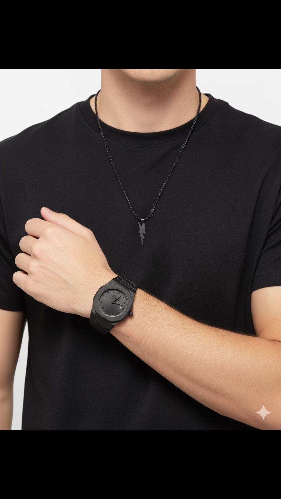 BLACK AURA WATCH AND LOCKET COMBO DEAL