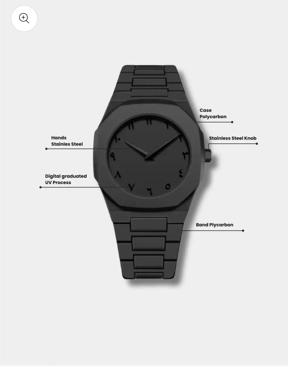 BLACK AURA WATCH AND LOCKET COMBO DEAL